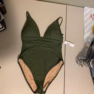 J.Crew one piece hunter green swim suit